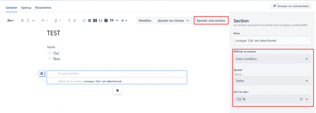 Image : modifier le formulaire Jira